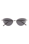 Oliver Peoples 56mm X Khaite 1998c Cat Eye Sunglasses In Silver