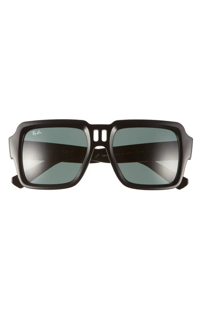 Ray Ban Magellan 54mm Square Sunglasses In Black