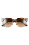 Ray Ban Mega Hawkeye 53mm Gradient Polarized Square Sunglasses In Brown Gradient