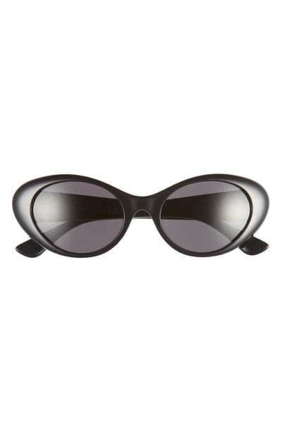 Versace 53mm Oval Sunglasses In Black