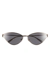 Tiffany & Co 61mm Cat Eye Sunglasses In Pale Gold