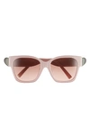 Tiffany & Co 54mm Gradient Square Sunglasses In Pink