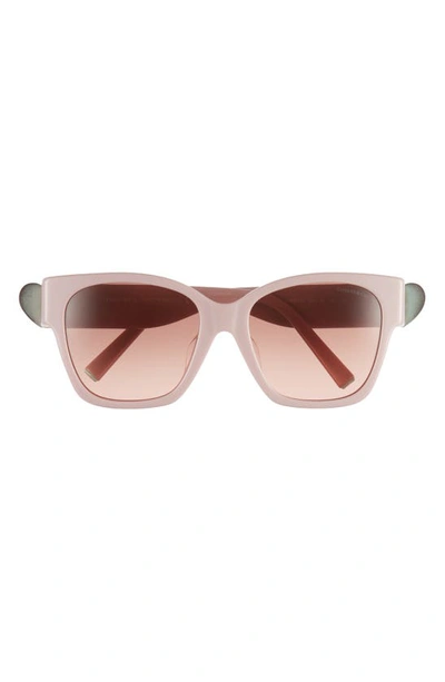 Tiffany & Co 54mm Gradient Square Sunglasses In Pink