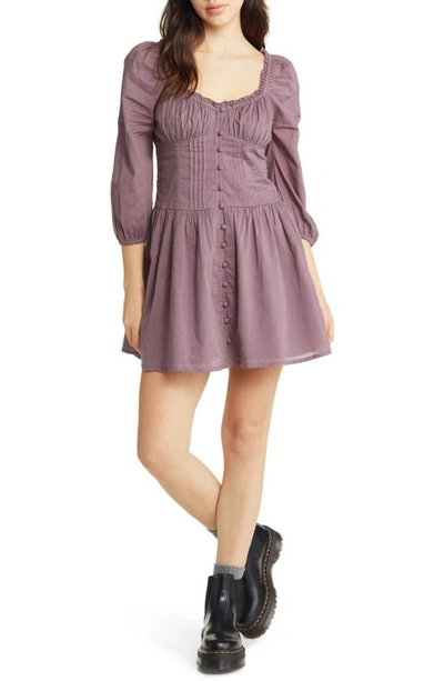 Bdg Urban Outfitters Lydia Corset Minidress In Purple