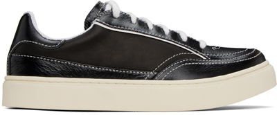 Our Legacy Skimmer Leather Sneakers In Black Leather