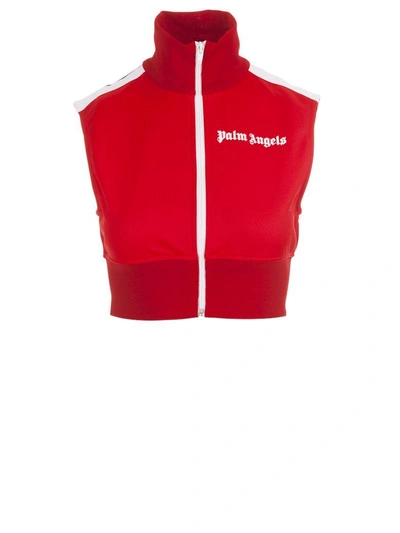 Palm Angels Vest In Rosso Bianco