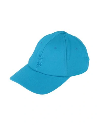 Wooyoungmi Blue Embroidered Cap