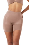 Spanx Oncore Mid Thigh Shorts In Cafe Au Lait