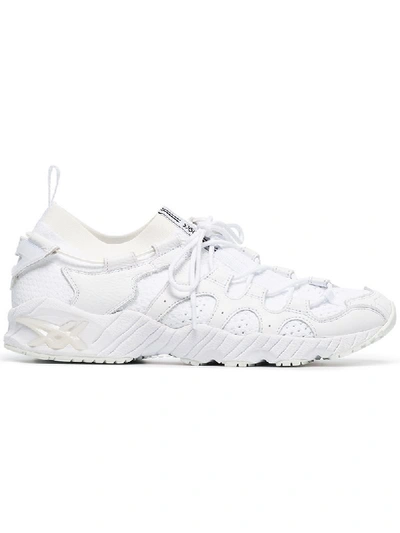 Asics White Gel-mai Knit Leather Low-top Sneakers