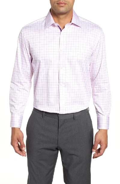English Laundry Regular Fit Check Dress Shirt In Pink