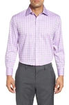 English Laundry Regular Fit Check Dress Shirt In Purple