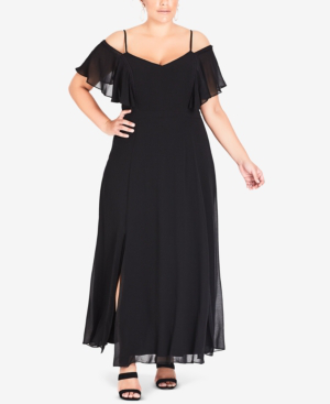 city chic cold shoulder dress