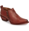 Frye 'sacha' Moto Shootie In Red Clay Leather