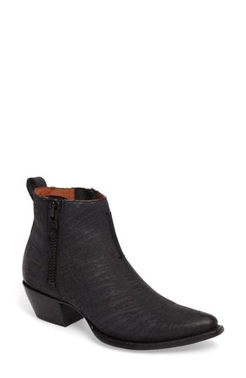 frye sacha moto bootie black