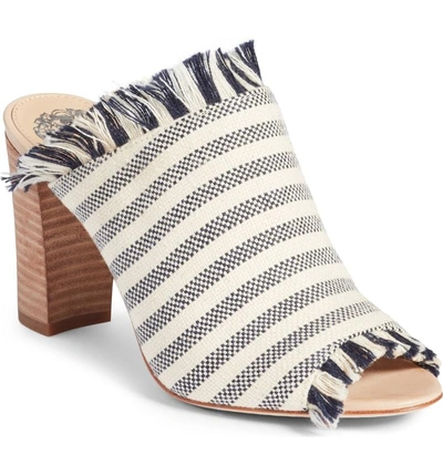 Vince Camuto Chestalan Mule In Navy Stripe