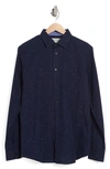 Report Collection Cotton Neppy Button-up Shirt In Navy
