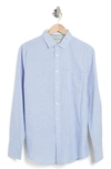 Report Collection Cotton Neppy Button-up Shirt In Light Blue