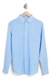Report Collection Recycled 4-way Solid Sport Shirt In Light Blue