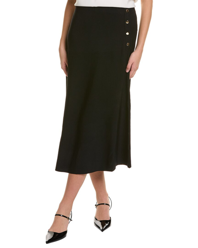 Yal New York Button Detail Skirt In Black