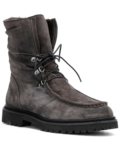 Aquatalia Mita Weatherproof Suede Boot In Grey