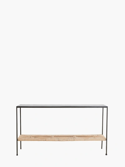 French Connection Bunai Console Table Natural In Black