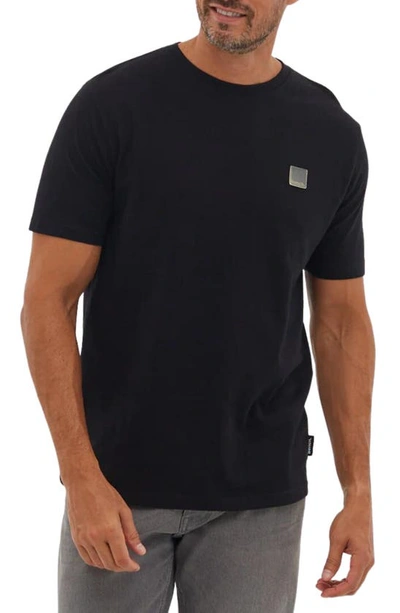 Bench Clinto Cotton Square Patch T-shirt In Black