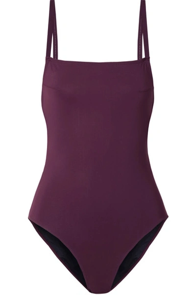 Ward Whillas Bentley Swimsuit In Burgundy