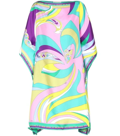 Emilio Pucci Beach Printed Silk Minidress In Multicoloured