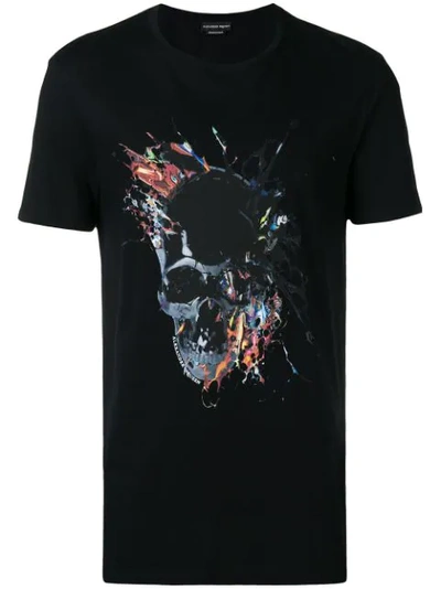 Alexander Mcqueen Men's Skull Graphic Crewneck T-shirt In Black
