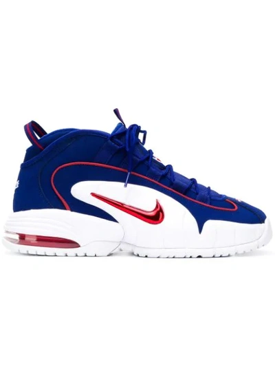 Nike Air Max Penny Red And Blue Leather Trainer