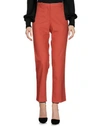 Theory Casual Pants In Rust