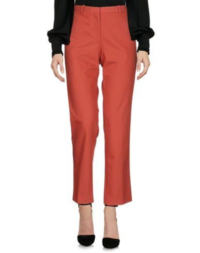 Theory Casual Pants In Rust