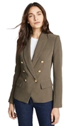 L Agence Kenzie Blazer In Dark Olive