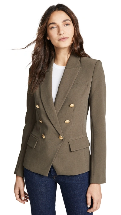 L Agence Kenzie Blazer In Dark Olive