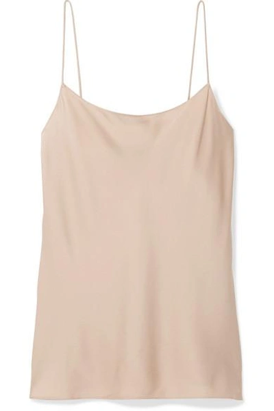 Theory Teah Stretch-silk Camisole In Beige