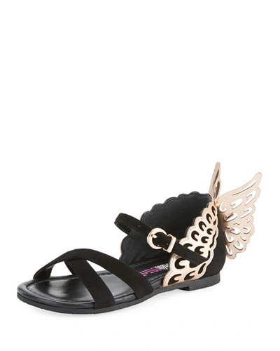 Sophia Webster Evangeline Crisscross Butterfly-wing Sandals, Toddler/kid In Multi