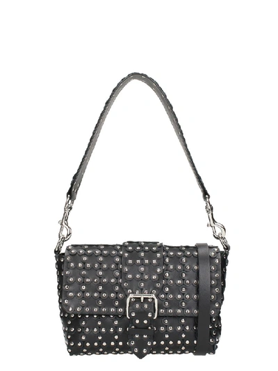 Red Valentino Small Flower Puzzle Bag In Black