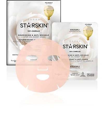 Starskin 100% Camellia Nourishing & Anti-wrinkle 2-step Oil Sheet Mask