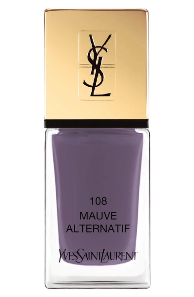 Saint Laurent La Laque Couture Nail Polish - Fall Limited Edition Yconic Purple In 108 Mauve Alternatif