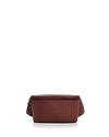 Longchamp Le Foulonne Leather Belt Bag In Red Lacquer Red/silver