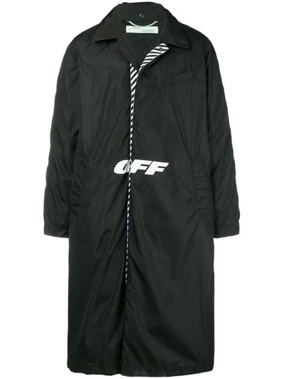 Off-white Black Cotton Wing Off Padded Jacket