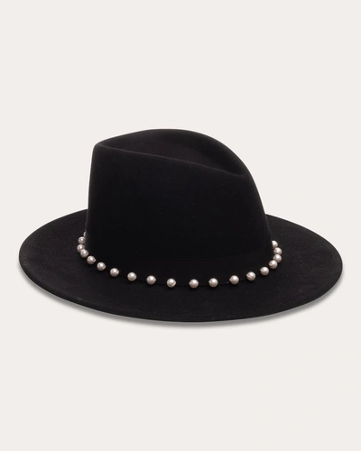 Eugenia Kim Women's Blaine Geometric Pearl Fedora In Black