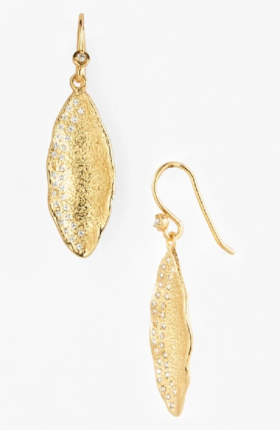Melinda Maria 'mademoiselle' Pod Drop Earrings In Gold/ Clear