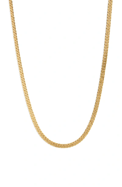 Madewell Simple Chain Necklace In Vintage Gold