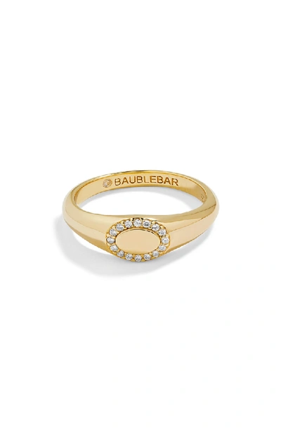 Baublebar Oval Pave Statement Ring In Gold