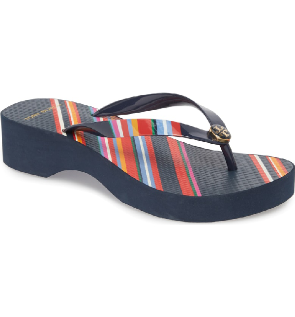 tory burch wedge flip flops sale