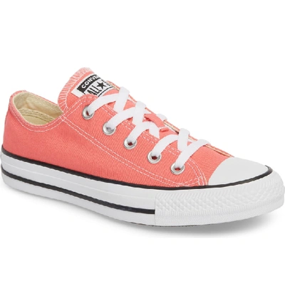 Converse Chuck Taylor All Star Seasonal Ox Low Top Sneaker In Punch Coral |  ModeSens