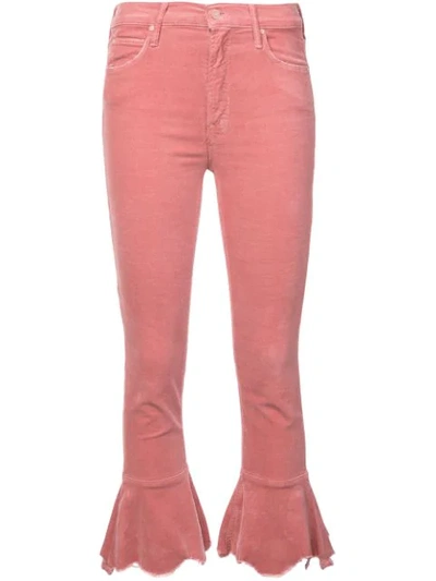 Mother The Cha Cha Chew Distressed Corduroy Jeans In Pink