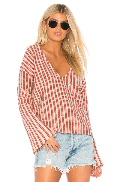 Amuse Society After Sundown Sweater In Red