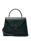 Valextra Iside Medium Grained-leather Bag In Dark Green